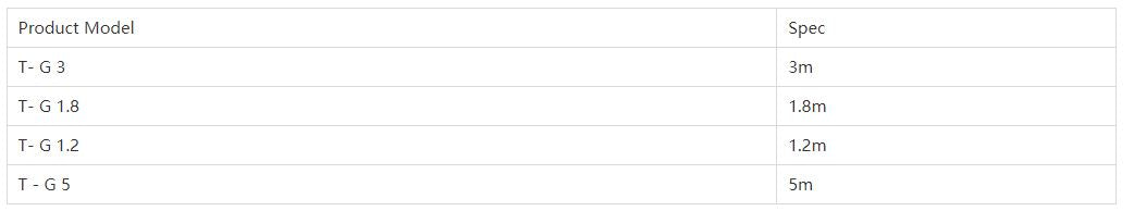 CABLE T- G1.2 T- G1.8 T- G3 T- G5