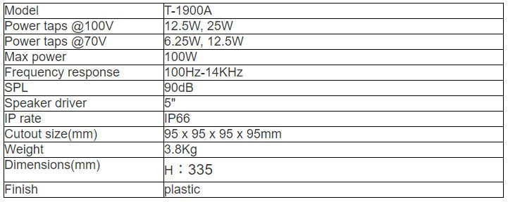T-1900A Landscape Garden Speaker
