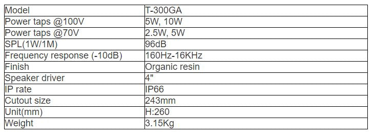 T-300GA Landscape Garden Speaker