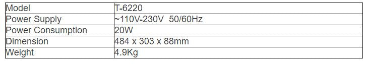 T-6220 20-Channel Monitor