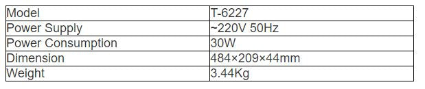 T-6227 Programmable CD Mp3 Player with USB & SD