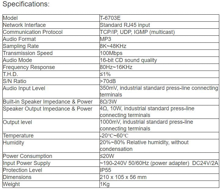 T-6703E Two-key Intercom Terminal (Luxurious type)