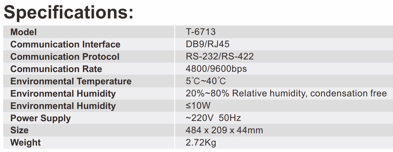 T-6713 Data Converter