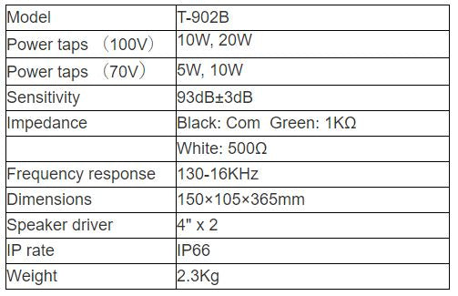 T-902B Outdoor Column Speaker (5W-10W)