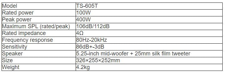TS-605T Conference Room Wall-mounted Speaker