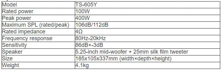 TS-605Y Conference Room Wall-mounted Speaker