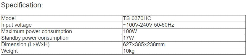 TS-0370HC Infrared Receiver Charging Box