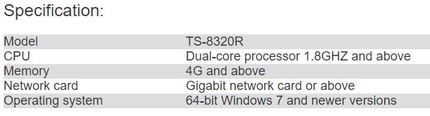 TS-8320R Personnel Information Collection Software V3.044