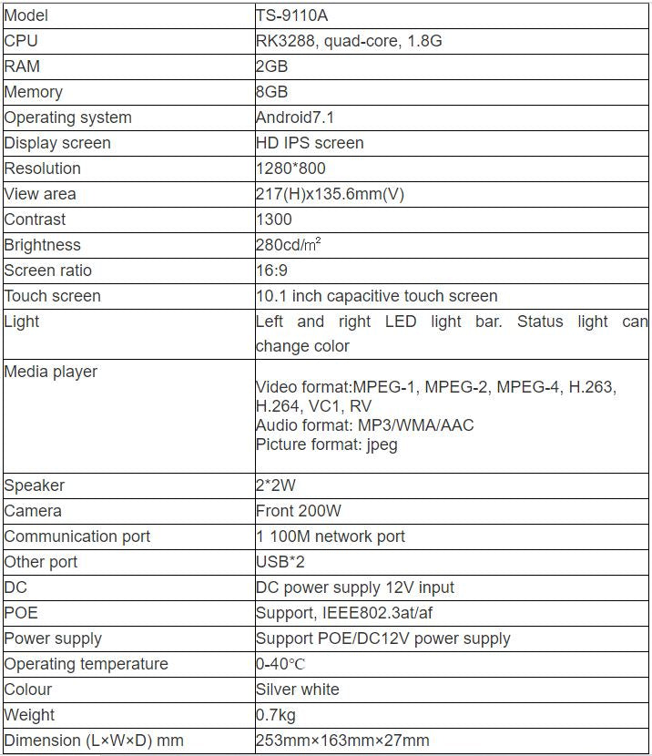 TS-9110A Interactive Intelligent Touch Screen