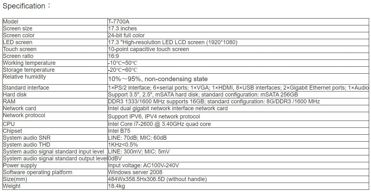 T-7700A IP Network Control Host