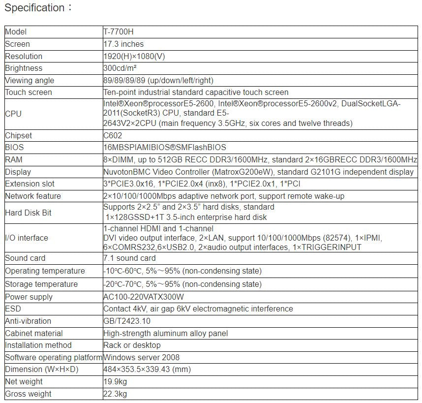 T-7700H IP Network Controller