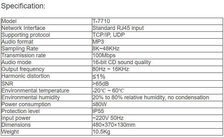T-7710 IP Network Emergency Intercom Terminal- with LED Screen , Warning Light