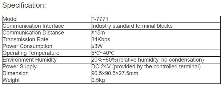 T-7771 Volume Control