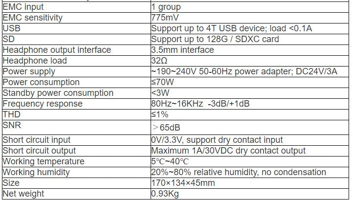 T-7805A Wall Mounted Terminal with Screen and Amplifier