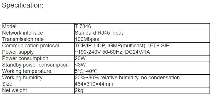 T-7846 NTP Server (Time Tick server)