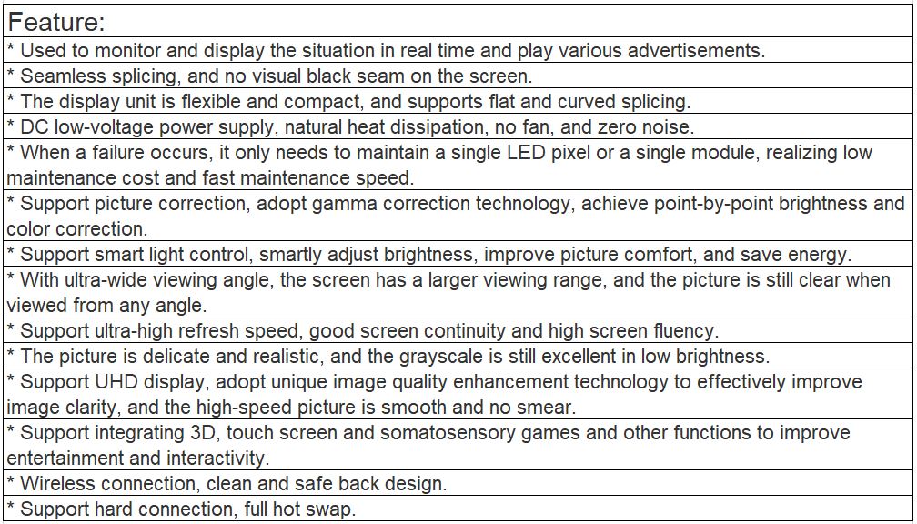TV-PG166-DX Indoor Full Color LED Video Wall