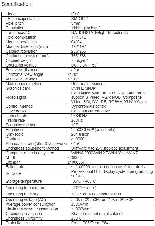 TV-OH300-BX Outdoor Full Color LED Video Wall