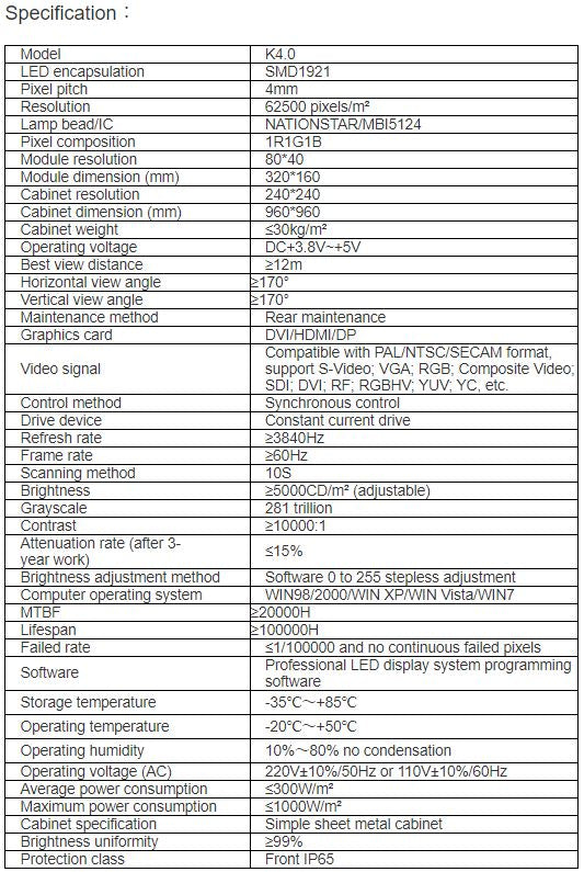 TV-OH400-JX Outdoor Full Color LED Display