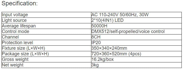 TL-SL432 2x10 Butterfly Effect Light