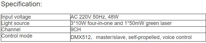 TL-SL442 Three Bee Eye Laser Light