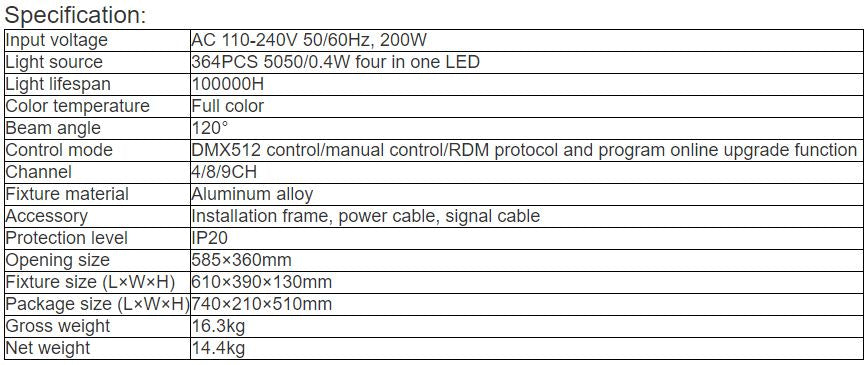 TL-SL312 200W LED Studio Light