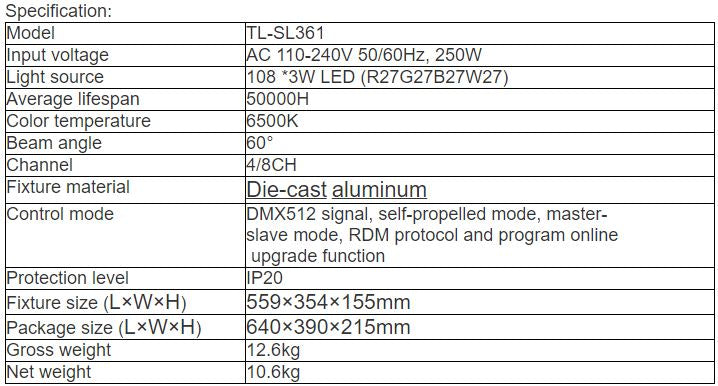 TL-SL361 LED Effect Light