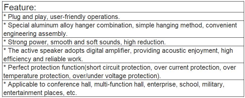 LA-2800P, LA-1800P Active Line Array loudspeaker