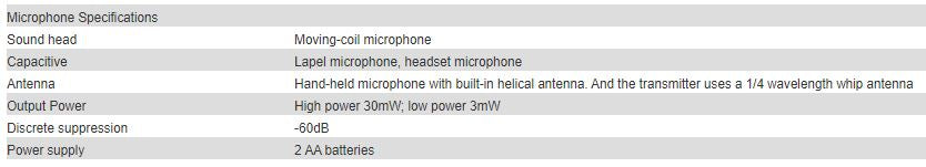 T-531A, T-531B, T-531C Wireless Microphone ( frequency-adjustable single channel wireless microphone with UHF band LCD display-non true diversity)
