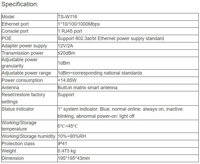 TS-W116 Transmitter
