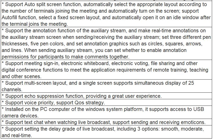 NT90-PC01 , (ios MAC) NT90-MC01 HD Video Conference Software Terminal (windows)