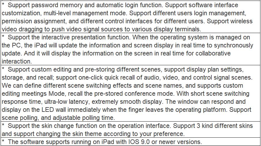 TV-713IR Visual Management System Software V1.0