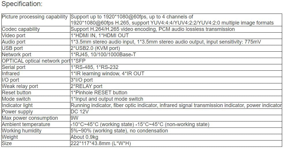 TV-731F HD Integrated Terminal