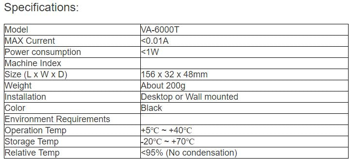 VA-6000T Terminal Detector