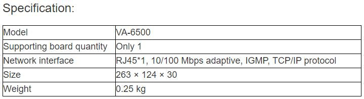 VA-6500 CM1 Main Control Board PA System