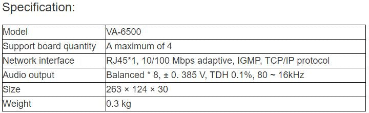 VA-6500 CR1 Recording Board PA System