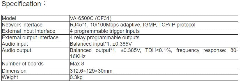 VA-6500C (CF31) FAS Short-Circuit Board