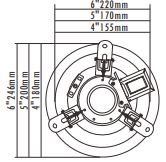 T-105 Ceiling Speaker (1.5W-3W-6W)