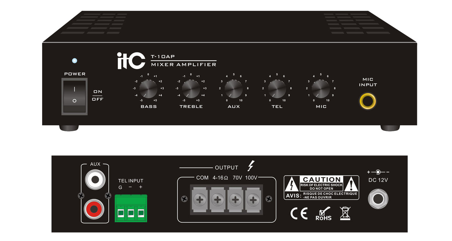 T-10AP T-20AP T-40AP T-60AP T-120AP T-240AP Desktop Mixer Amplifier