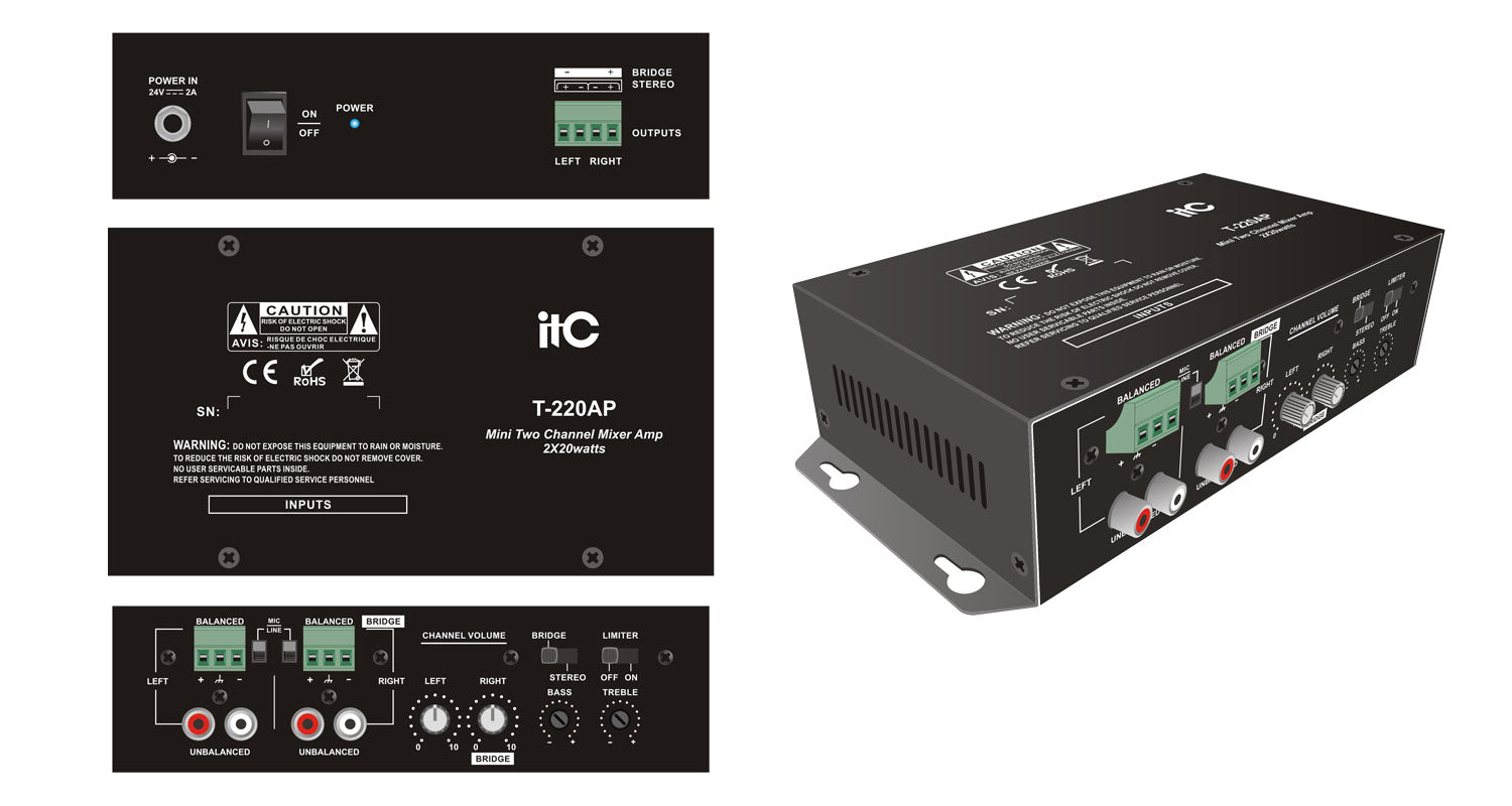 itc pa amplifier class d power amplifier cover