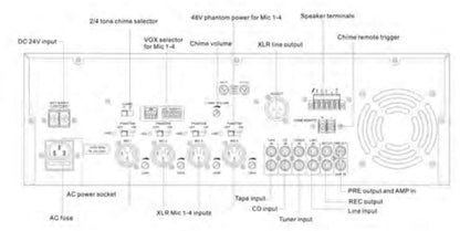 T-350FP  T-500FP Mixer Amplifier
