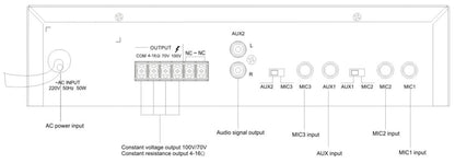 T-35M  T-60M Mixer Amplifier (Phone Jack MIC Input )