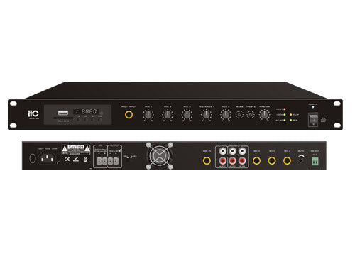 T-60DTBV T-120DTBV   T-240DTBV   T-350DTBV   T-500DTBV Digital Mixer Amplifier with MP3 Tuner Bluetooth (Phone Jack Mic Input, with 24VDC)
