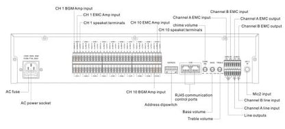 T-6212(A) 10 Zone Paging Controller with Speaker Selector