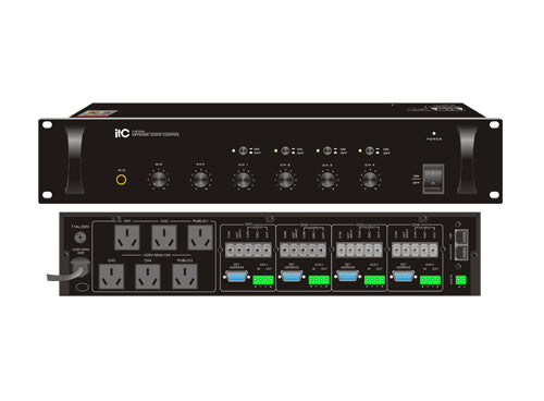 4 Input Audio Interface Rackmount T-6704 Four Channel IP Network Audio Adapter (Rack Mount) – ITC ...