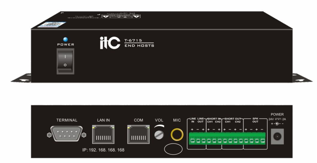 T-6715 IP Intercom Control Unit (Designed For Bank ATM Machine )