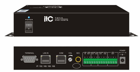 T-6715 IP Intercom Control Unit (Designed For Bank ATM Machine )
