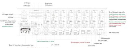 T-8000 8x8 Audio Matrix & Paging Controller