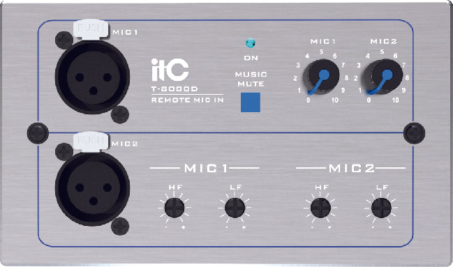 T-8000D (Grey & Aluminum)  T-8000DW (White & ABS)Remote MIC Input Module
