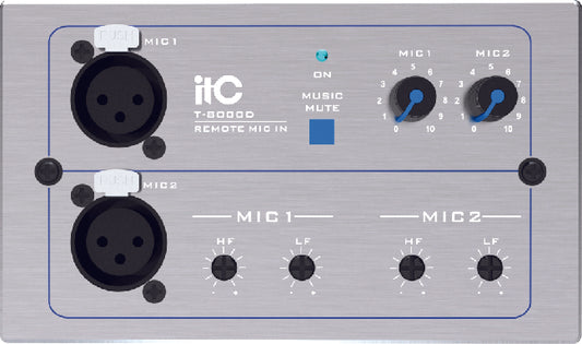 T-8000D (Grey & Aluminum)  T-8000DW (White & ABS)Remote MIC Input Module
