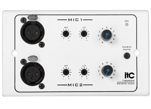 T-8000D (Grey & Aluminum)  T-8000DW (White & ABS)Remote MIC Input Module